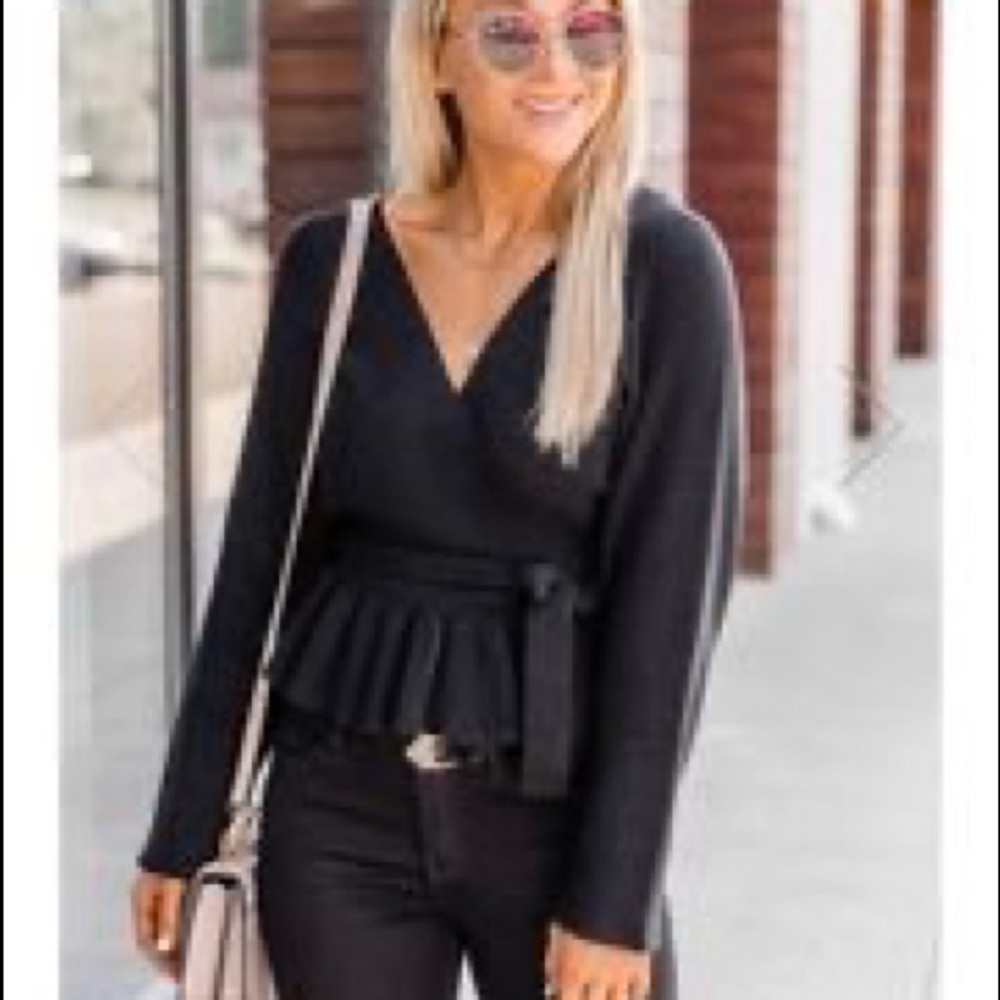 Pinklily Black date night sweater